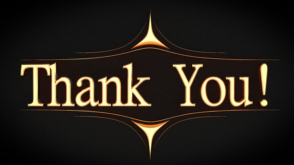 Thank You In Gold, Decorated